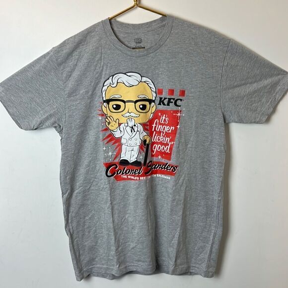 Pop Tees! KFC Colonel Sanders large T-Shirt Funko Shop Exclusive - Picture 1 of 4